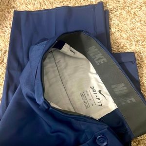 Nike Dri Fit 32x36 unhemmed golf pants Navy Blue